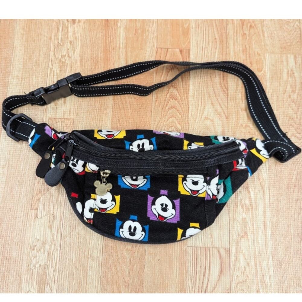Mickey Mouse Fanny Pack All Over Print Mickey Disney Crossbody Waist Pack Canvas